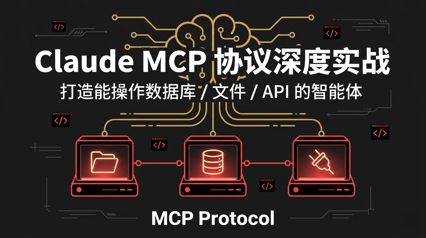 Claude MCP 实战：让 Agent 自主操作数据库 / 文件 / API（附完整代码）