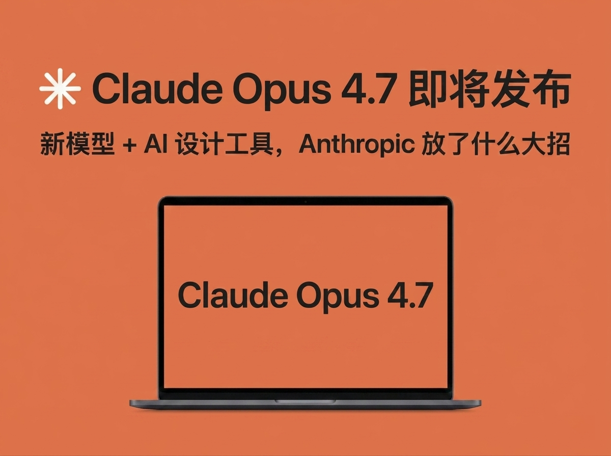 Claude Opus 4.7 即将发布：新模型 + AI 设计工具，Anthropic 放了什么大招